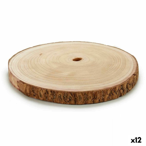 Tronco Decorativo Marrón 30 x 2 x 30 cm (12 Unidades)