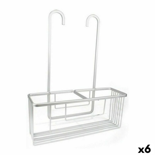 Estantería de Baño Confortime Alluma Plateado Aluminio 35,7 x 12,7 x 44,5 cm (6 Unidades)