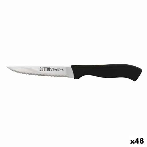 Serrated Knife Quttin Kasual 22 x 2 x 1,5 cm Black Silver