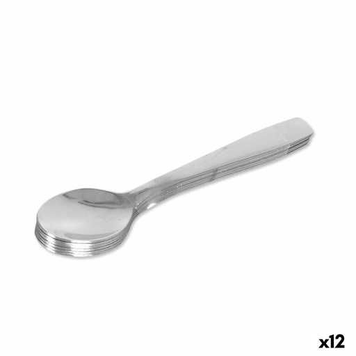 Teaspoon Quttin Madrid Tea Silver 6 Pieces 12 Units