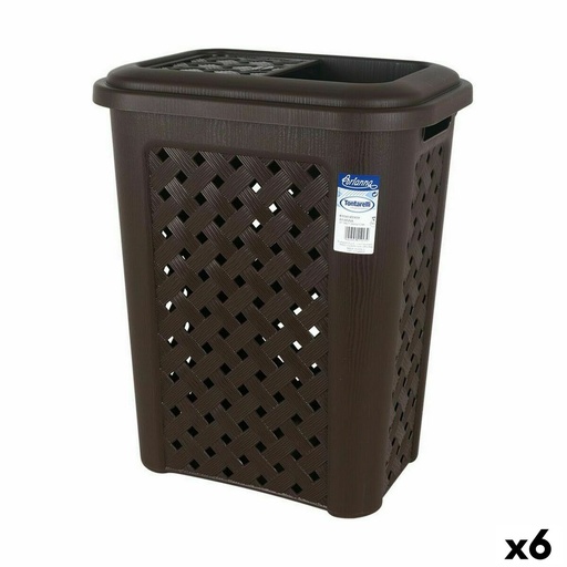 Papelera Tontarelli Arianna 30 L Wengue (6 Unidades)