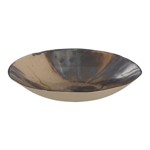 Centro de Mesa Marrón Crema Cristal 29 x 29 x 7 cm