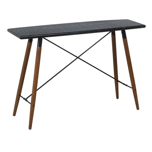 Recibidor OSLO Negro Natural 120 x 38 x 81 cm