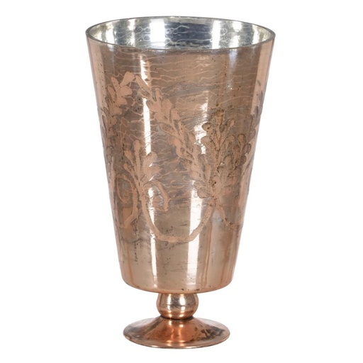 Vase Copper Crystal Wineglass 18 x 18 x 31 cm