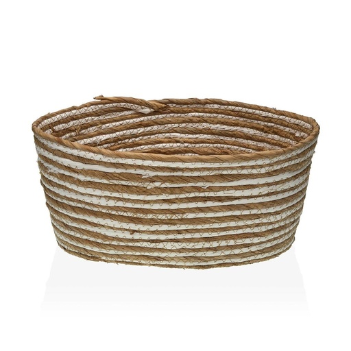 Cesta Multiusos Versa 31 x 16 x 39 cm Blanco Marrón