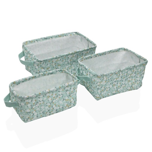 Juego de Cestas Versa Bellis 18 x 14 x 28 cm 28 x 18 x 14 cm