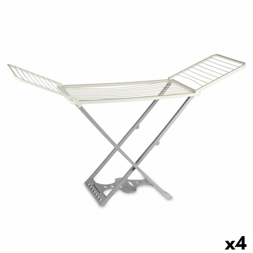 Tendedero Plegable Kipit Pompeya Antracita Resina Polipropileno 190 x 56 x 115 cm (4 Unidades)