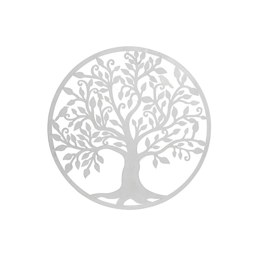 Decoración de Pared Home ESPRIT Blanco Árbol Cottage 99 x 2 x 99 cm