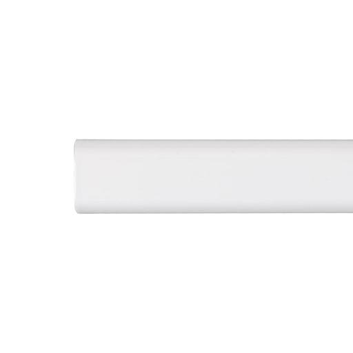 Wardrobe rail Stor Planet Cintacor White Oval 100 cm 15 x 25 mm