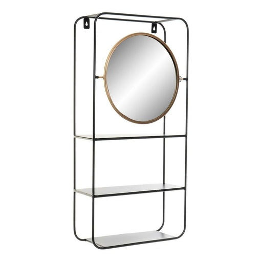 Bathroom Shelves DKD Home Decor Crystal Black Metal (32 x 12 x 65 cm)