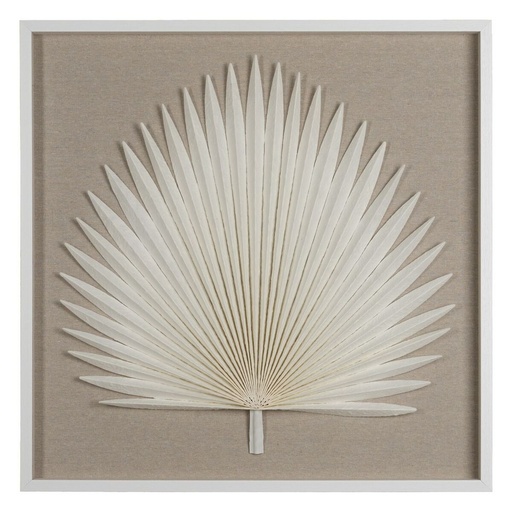 Lienzo Deco Blanco Taupé 80 x 4 x 80 cm