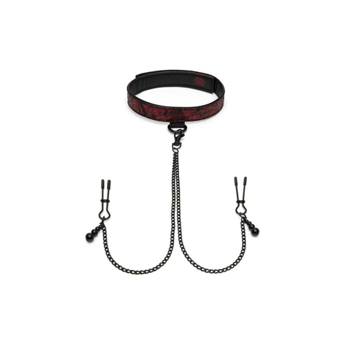 Collar with Nipple Clamps Fifty Shades of Grey Sweet Anticipation