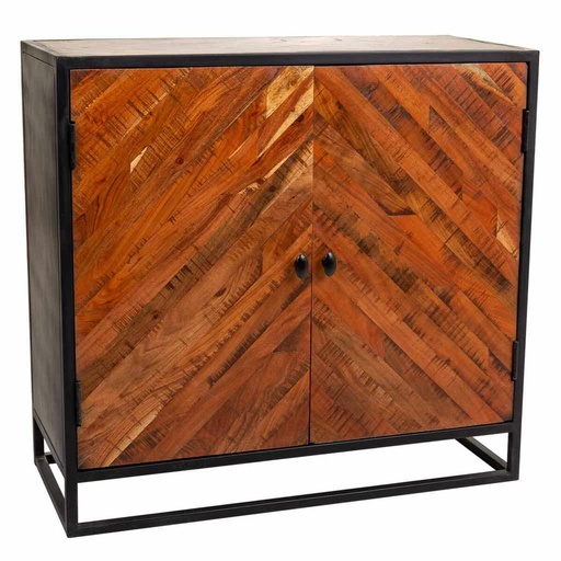 Recibidor Alexandra House Living Negro 40 x 82 x 89 cm