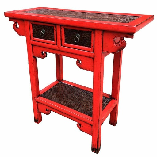 Recibidor Alexandra House Living Rojo 35 x 80 x 85 cm