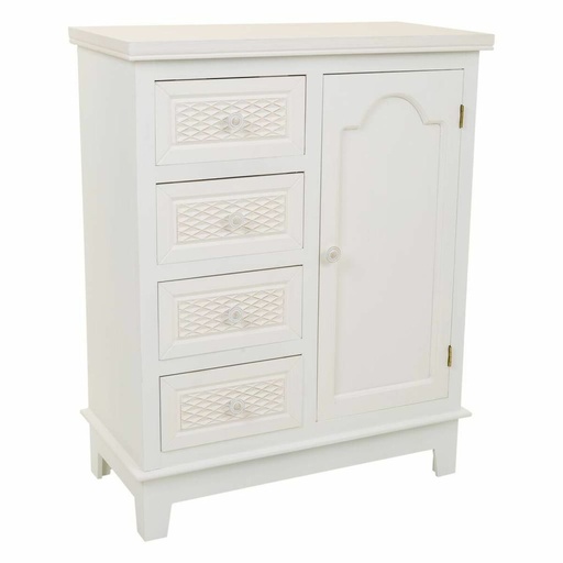 Recibidor Alexandra House Living Blanco Crema 32 x 84 x 66 cm