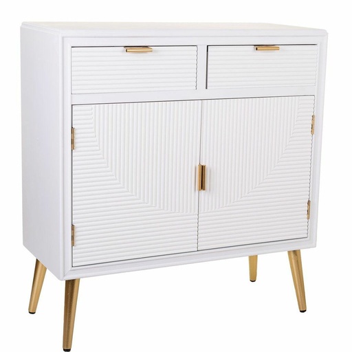 Recibidor Alexandra House Living Dorado 36 x 85 x 80 cm