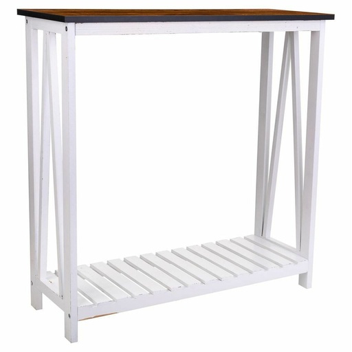 Recibidor Alexandra House Living Blanco 30 x 80 x 80 cm