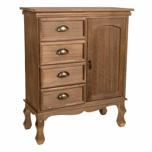 Hall Table with Drawers Alexandra House Living Brown 30 x 80 x 65 cm