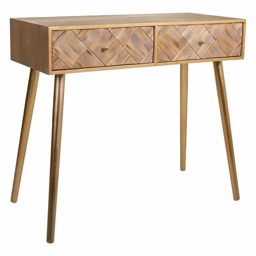 Hall Table with Drawers Alexandra House Living Brown 41 x 79 x 88 cm