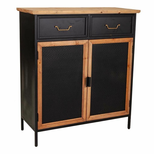 Hall Alexandra House Living Black 34 x 90 x 80 cm