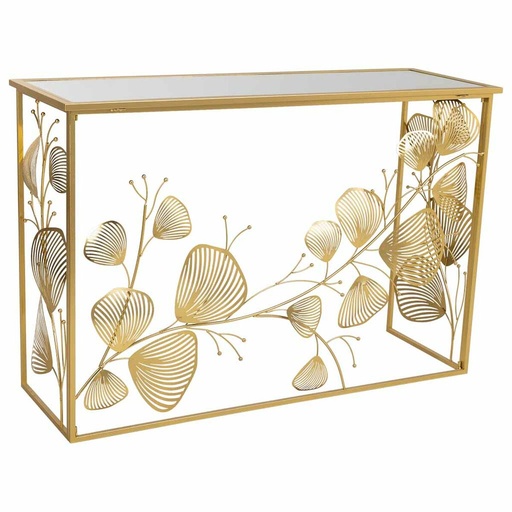 Recibidor Alexandra House Living Dorado 40 x 80 x 120 cm