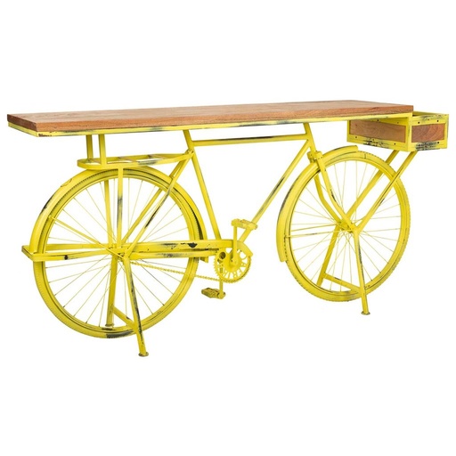 Recibidor Alexandra House Living Bike Amarillo 46 x 93 x 187 cm