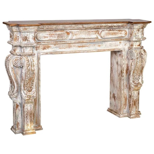 Recibidor Alexandra House Living Blanco Gris 33 x 98 x 149 cm
