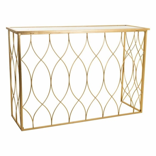 Recibidor Alexandra House Living Dorado 40 x 80 x 120 cm