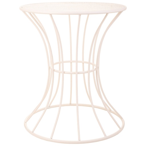 Side table Alexandra House Living White Iron 20 x 50 x 21 cm