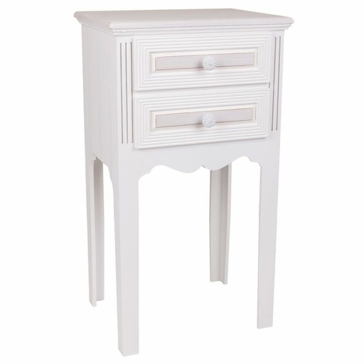 Nightstand Alexandra House Living White 28 x 69 x 38 cm