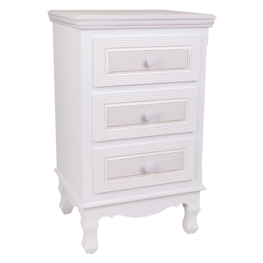 Nightstand Alexandra House Living White 33 x 68 x 41 cm
