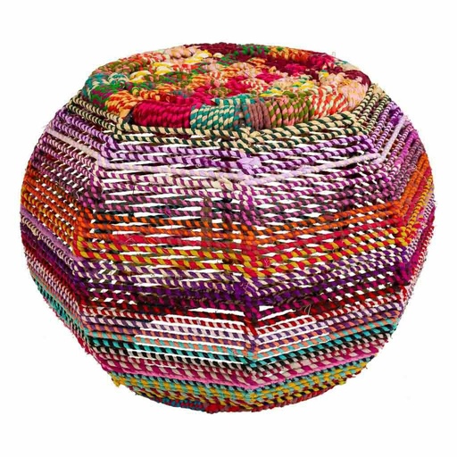 Stool Alexandra House Living Red Rope Iron 45 x 30 x 30 cm