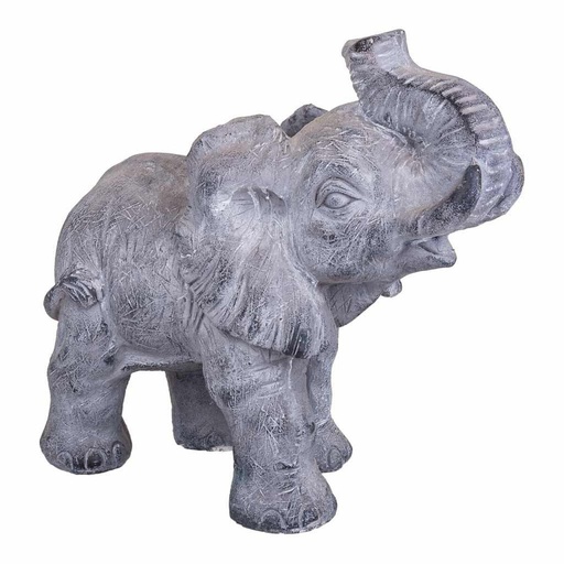 Decorative Figure Alexandra House Living Grey Elephant 26 x 40 x 35 cm
