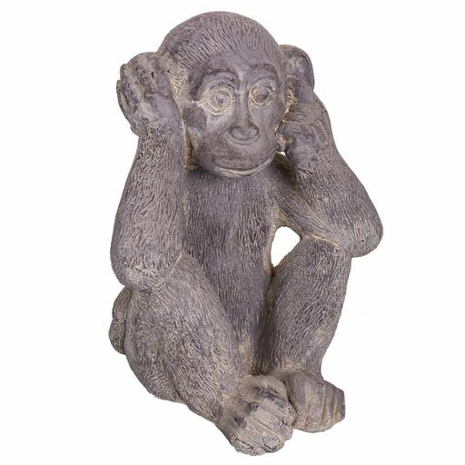 Decorative Figure Alexandra House Living Grey Monkey 26 x 40 x 35 cm