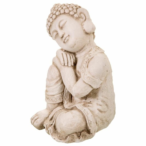 Decorative Figure Alexandra House Living Grey Buddha 25 x 34 x 25 cm