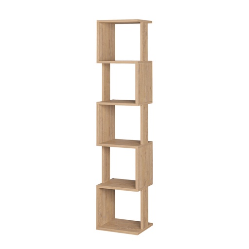 Estantería de Esquina Alexandra House Living Roble Madera MDP 35 x 161 x 2 cm 5 Estantes