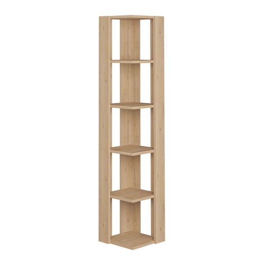 Estantería de Esquina Alexandra House Living Roble Madera MDP 33 x 161 x 33 cm 5 Estantes