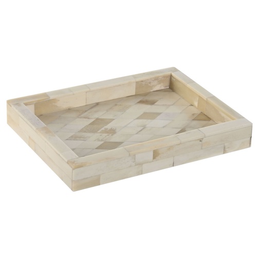 Valet Tray Home ESPRIT Bone Mango wood Colonial 20,5 x 15,5 x 2,8 cm