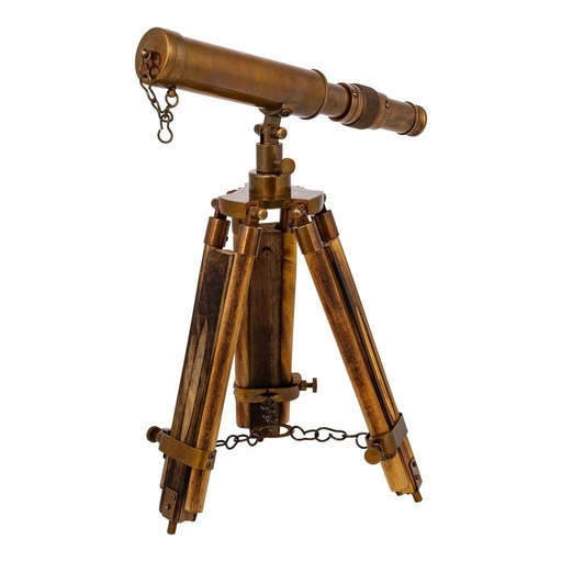 Decorative Figure Alexandra House Living Bronze Telescope 2 x 25 x 4 cm