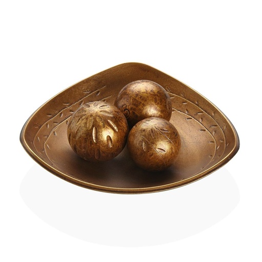 Centerpiece Versa Golden MDF Wood 31,5 x 9 x 31,5 cm