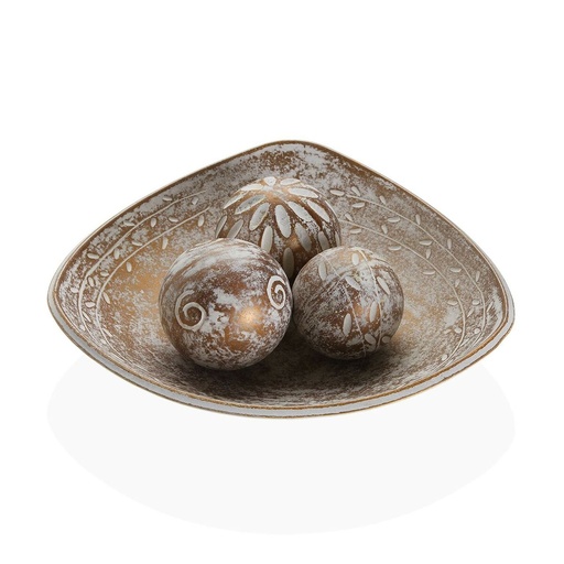 Centerpiece Versa Brown MDF Wood 31,5 x 9 x 31,5 cm