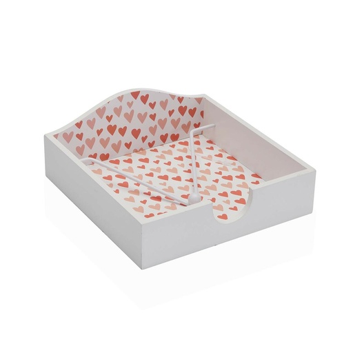 Napkin holder Versa Amore Wood 18 x 7 x 18 cm