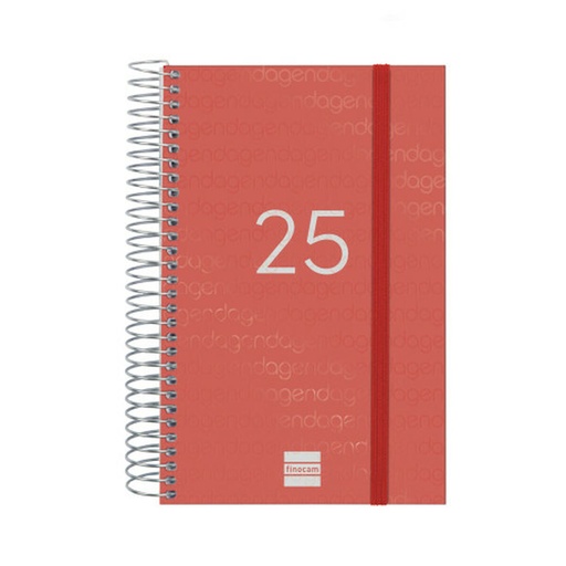 Agenda Finocam YEAR Rojo 11,7 x 18,1 cm 2025