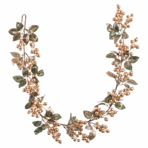 Guirnalda de Navidad Dorado Foam Tejido 15 x 15 x 130 cm