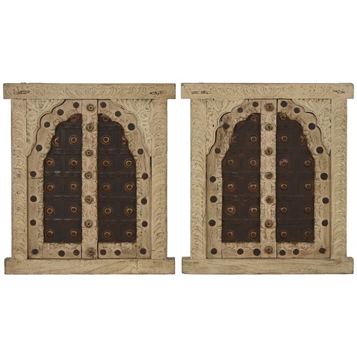 Wall Decoration Home ESPRIT Beige Natural Window 45 X 5 X 51 cm