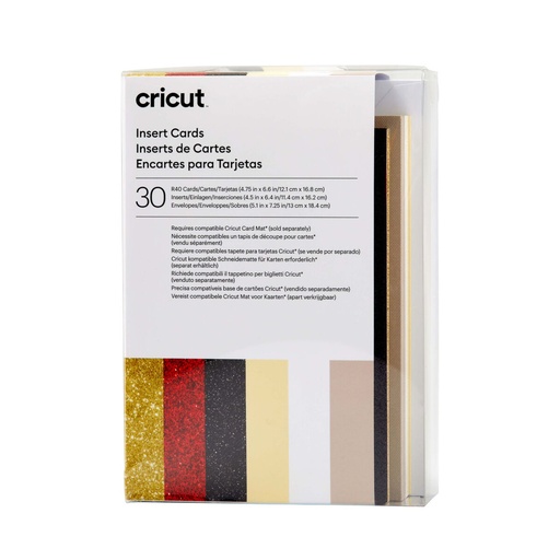 Tarjetas de Inserción para Plotter de corte Cricut 2009470 (30 unidades)