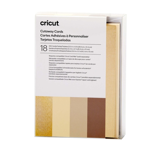 Tarjetas de Inserción para Plotter de corte Cricut Neutrals R10 (36 Unidades) (18 Unidades)