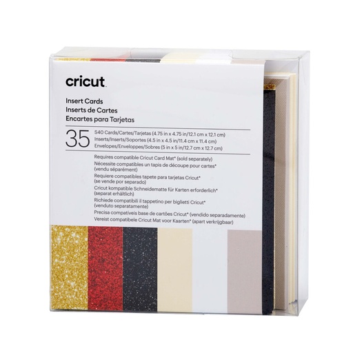 Tarjetas de Inserción para Plotter de corte Cricut 2009474 (35 Unidades)
