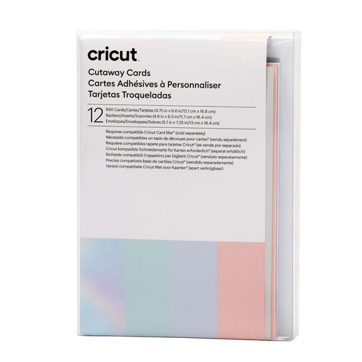 Tarjetas de Inserción para Plotter de corte Cricut R40 (24 Unidades) (12 Unidades)