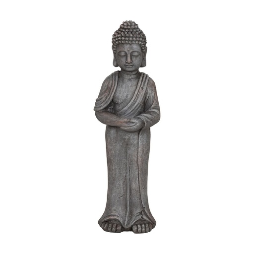 Decorative Figure Grey Buddha 16 x 14 x 56 cm